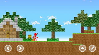 Скачать Red Stickman Parkour Fighter Приключения для Андроид скриншот 2