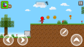 Скачать Red Stickman Parkour Fighter Приключения для Андроид скриншот 4