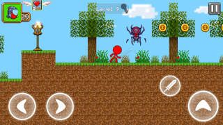 Скачать Red Stickman Parkour Fighter Приключения для Андроид скриншот 5