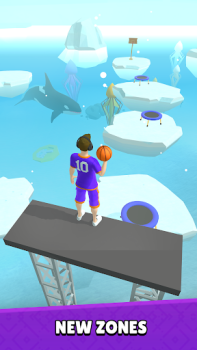 Скачать Hoop World: Flip Dunk Game 3D Спортивные игры для Андроид скриншот 3
