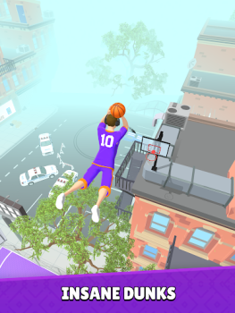Скачать Hoop World: Flip Dunk Game 3D Спортивные игры для Андроид скриншот 6