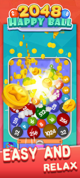 Скачать Happy Ball 2048-merge 3D ball Казуальные для Андроид скриншот 3