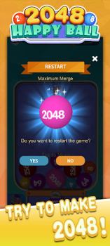 Скачать Happy Ball 2048-merge 3D ball Казуальные для Андроид скриншот 5