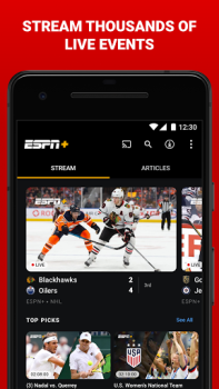 Скачать ESPN Спорт для Андроид скриншот 3