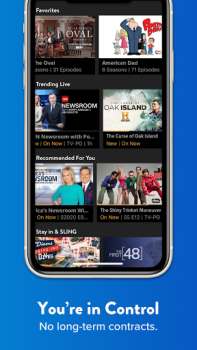 Скачать Sling TV: Live TV + Freestream Развлечения для Андроид скриншот 5