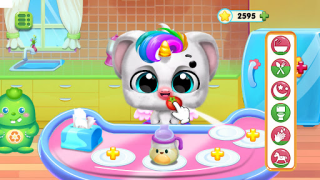 Скачать Unicorn Baby Care Unicorn Game Обучающие для Андроид скриншот 4