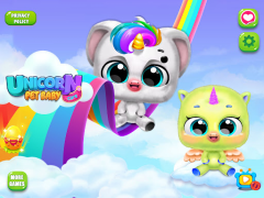 Скачать Unicorn Baby Care Unicorn Game Обучающие для Андроид скриншот 7