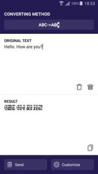 Скачать Text converter (текст символам Персонализация для Андроид скриншот 5