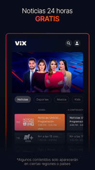 Скачать ViX: TV, Deportes y Noticias Развлечения для Андроид скриншот 4