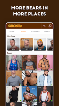 Скачать GROWLR: Gay Bears Near You Социальные для Андроид скриншот 3
