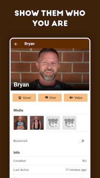 Скачать GROWLR: Gay Bears Near You Социальные для Андроид скриншот 5