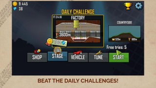 Скачать Hill Climb Racing Гонки для Андроид скриншот 5