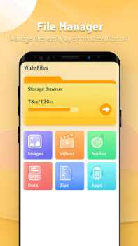 Скачать Wide Files:Менеджер и уборщик Инструменты для Андроид