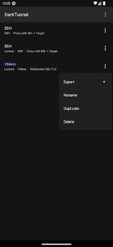 Скачать DarkTunnel - SSH DNSTT V2Ray Инструменты для Андроид скриншот 3