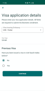 Скачать Saudi Visa Bio Путешествия для Андроид скриншот 3