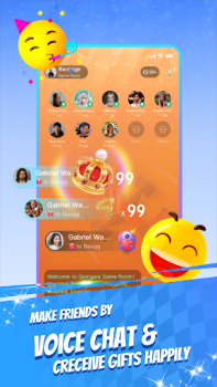 Скачать Gemgala - Party & Chat & Games Стиль жизни для Андроид скриншот 2