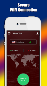 Скачать Mingle VPN (Fast VPN Proxy) Инструменты для Андроид скриншот 2