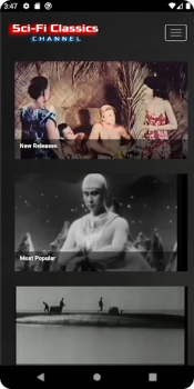 Скачать Sci-Fi Classic Movies Channel Развлечения для Андроид скриншот 2