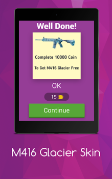 Скачать M416 Glacier Skin Головоломки для Андроид скриншот 2