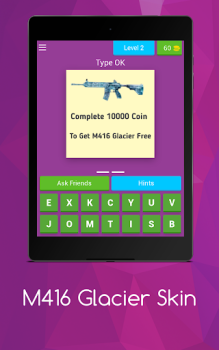 Скачать M416 Glacier Skin Головоломки для Андроид скриншот 3