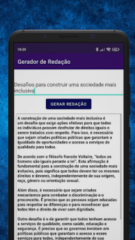 Скачать Gerador de Redação Образование для Андроид скриншот 3
