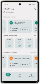 Скачать Tellus earthquake detector Новости и журналы для Андроид