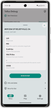 Скачать Tellus earthquake detector Новости и журналы для Андроид скриншот 4