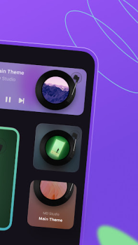 Скачать MD Vinyl - Music Player Widget Музыка и аудио для Андроид скриншот 2