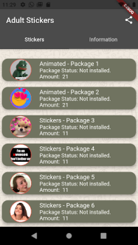 Скачать Sex Stickers Связь для Андроид скриншот 2
