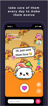 Скачать SUSH Grow cute virtual animal Социальные для Андроид скриншот 3