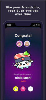 Скачать SUSH Grow cute virtual animal Социальные для Андроид скриншот 7