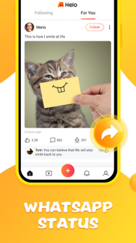 Скачать Helo - Humor and Social Trends Социальные для Андроид скриншот 3