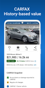 Скачать CARFAX - Shop New & Used Cars Автомобили и транспорт для Андроид скриншот 4