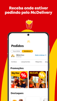 Скачать McDonald’s: Cupons e Delivery Еда и напитки для Андроид скриншот 3