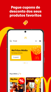 Скачать McDonald’s: Cupons e Delivery Еда и напитки для Андроид скриншот 4
