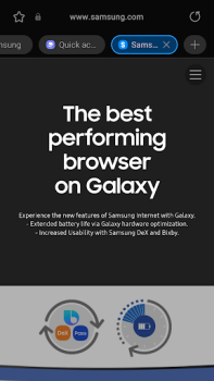 Скачать Samsung Internet Browser Beta Связь для Андроид скриншот 2