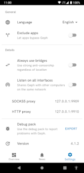 Скачать Geph: private, resilient VPN Инструменты для Андроид скриншот 2