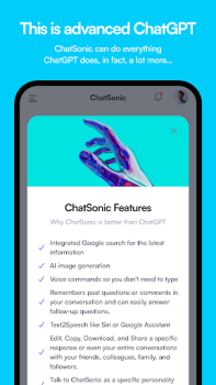 Скачать ChatSonic: Super ChatGPT App Работа для Андроид скриншот 4