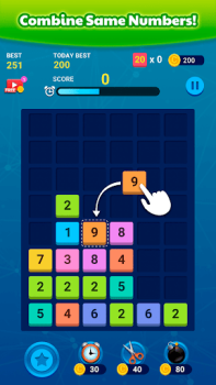 Скачать Merge Block: Number Merge Game Головоломки для Андроид скриншот 2