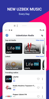 Скачать Радио Узбекистана Узбекские FM Музыка и аудио для Андроид скриншот 3