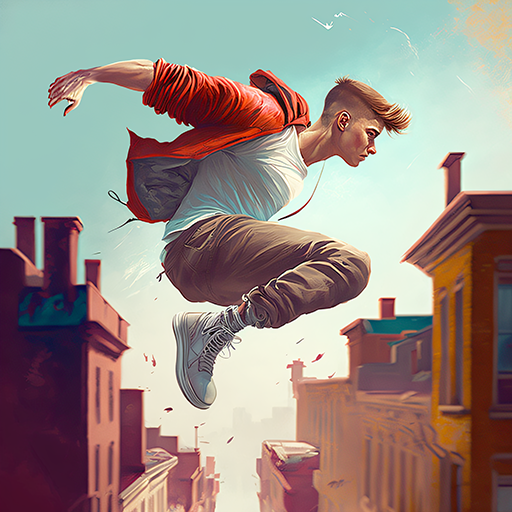 Flip running. Flip running