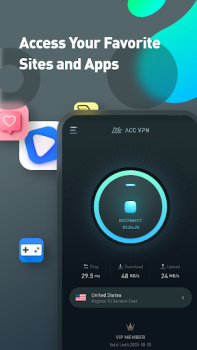 Скачать ACE VPN-Super VPN Proxy Master Инструменты для Андроид скриншот 4