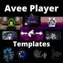 Скачать  Avee Music Player Templates HD