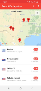 Скачать My Earthquake Alerts. Карта Погода для Андроид скриншот 4