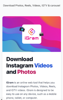 Скачать igram Инструменты для Андроид скриншот 2
