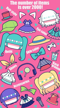Скачать CustomTiyoko -Dress Up Game- Казуальные для Андроид скриншот 2