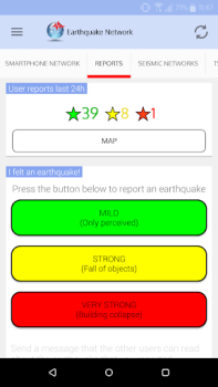 Скачать Earthquake Network Связь для Андроид скриншот 4