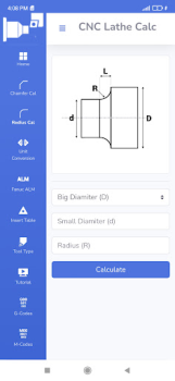 Скачать CNC Lathe Calc Работа для Андроид скриншот 2