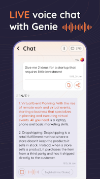 Скачать AI Chat & AI Writer - Genie Работа для Андроид скриншот 3
