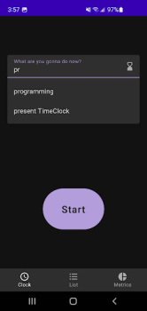 Скачать Time Clock Работа для Андроид скриншот 2